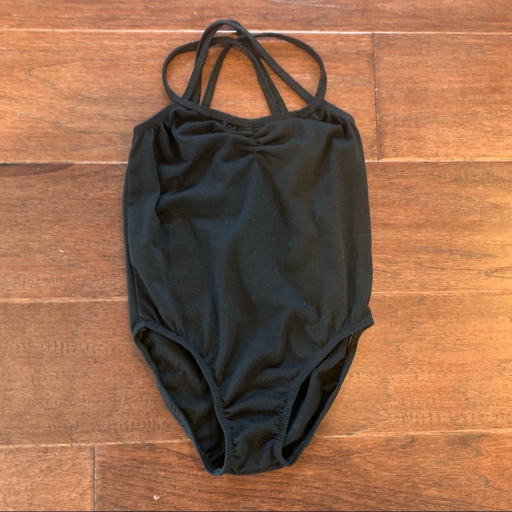 Girl’s black ballet leotard